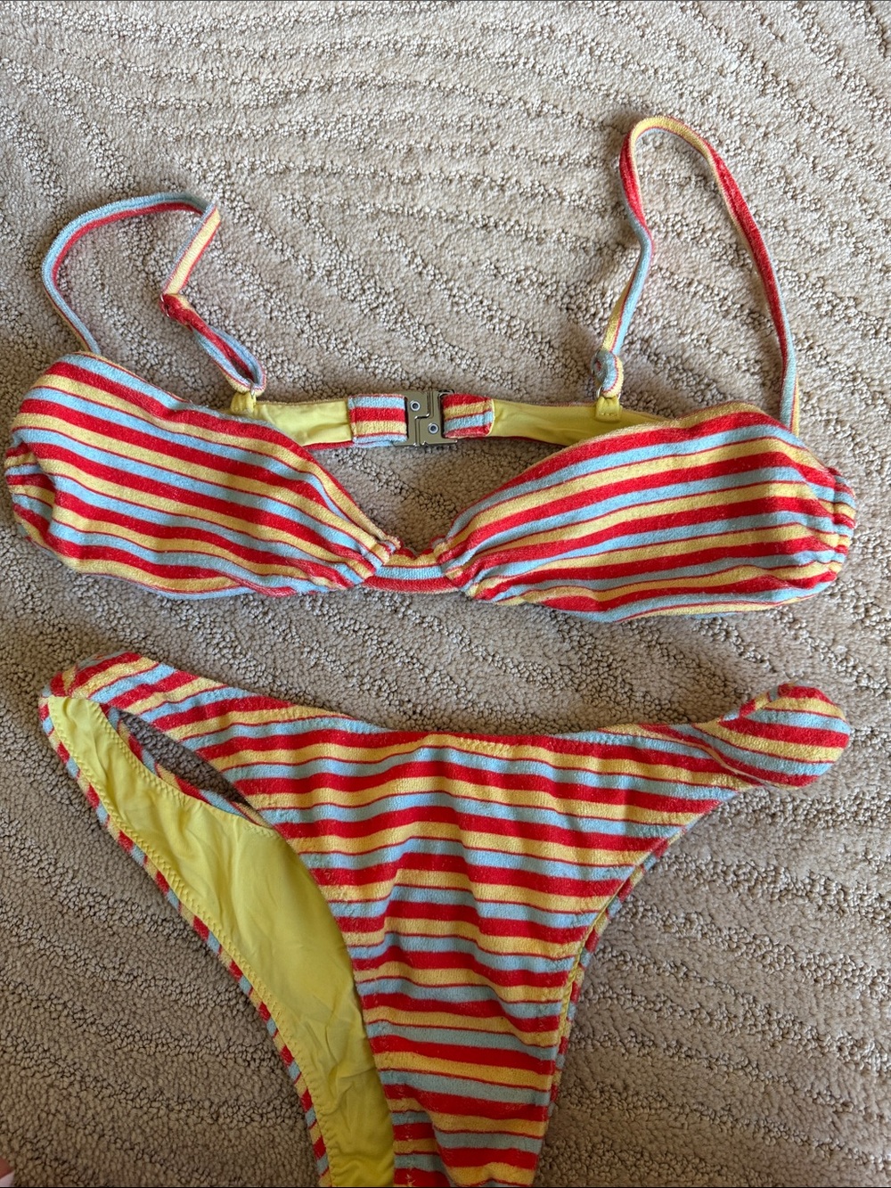 With Jean Terry Cloth Bikini set